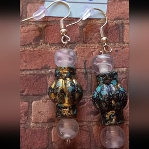 Handmade beaded earrings